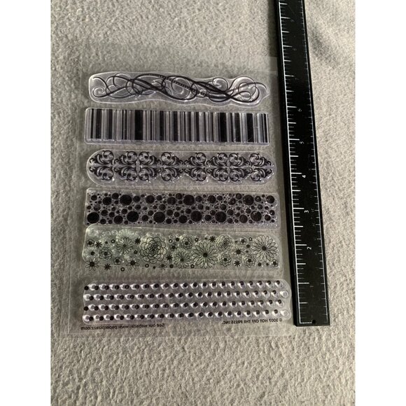 Decorative Borders Clear Acrylic Stamps by Hot Off the Press - Picture 2 of 3